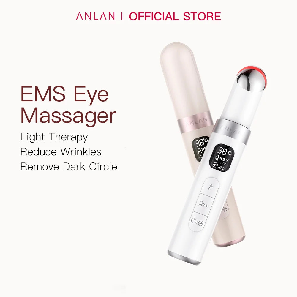 ANLAN Electric Eye Massager for Dark Circles and Eye Bags with Vibration and Heat Therapy - Limetastore