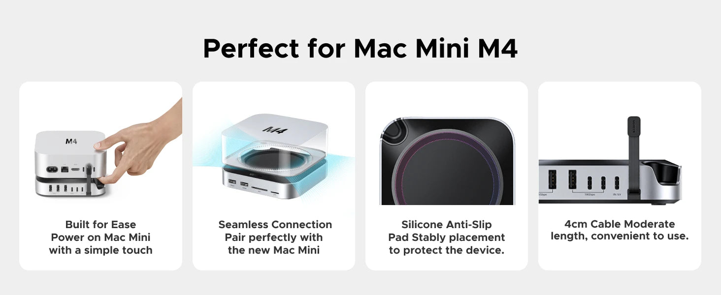 UGREEN USB-C priklopna postaja za Mac Mini M4/M4 Pro z ohišjem za SSD M.2 NVMe