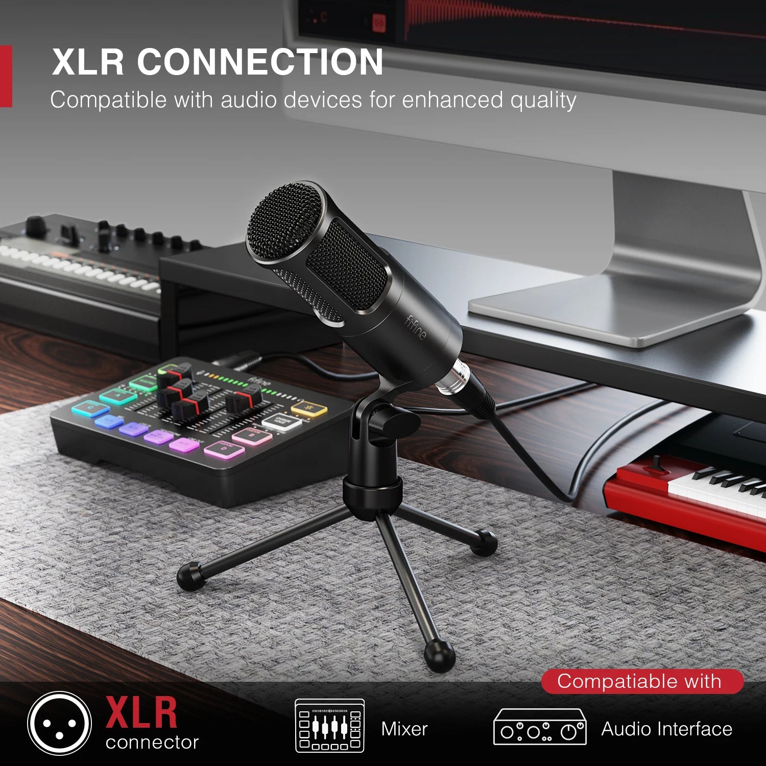 FIFINE K669D Professional XLR Dynamic Mic | Studio Recording & Podcast - Limetastore