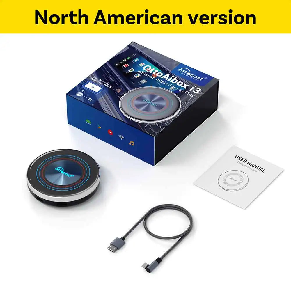 OTTOCAST OttoAiBox i3 Wireless CarPlay AI Box Snapdragon 6125