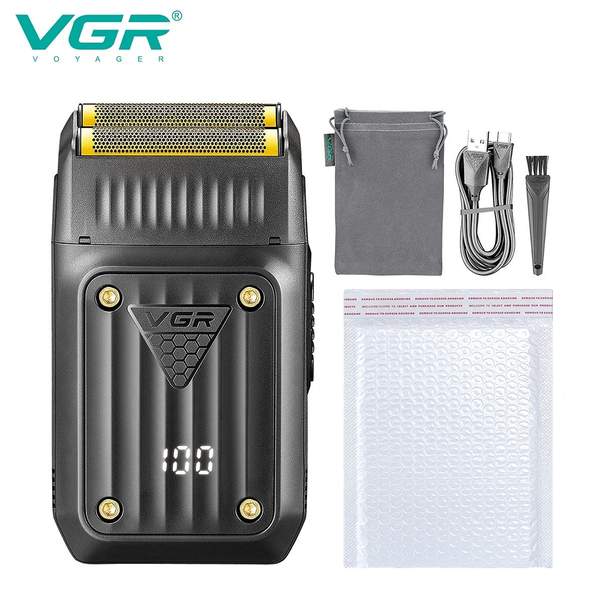 VGR V-363 profesionalni brivnik z mrežico 8000 vrt./min 80 min USB-C