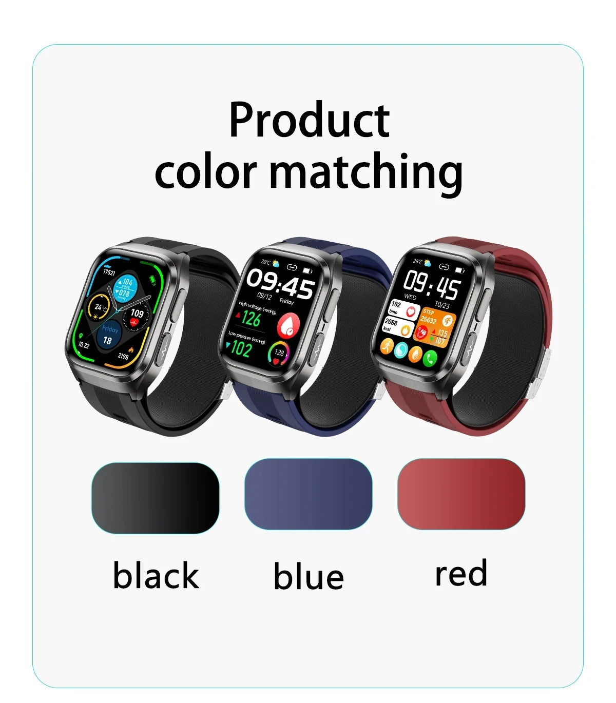 2026 New Air Pump+Air Bag Precise Blood Pressure Health SmartWatch Blood lipids Uric Acid ECG NFC BT Call Smartwatch Men Women - Limetastore