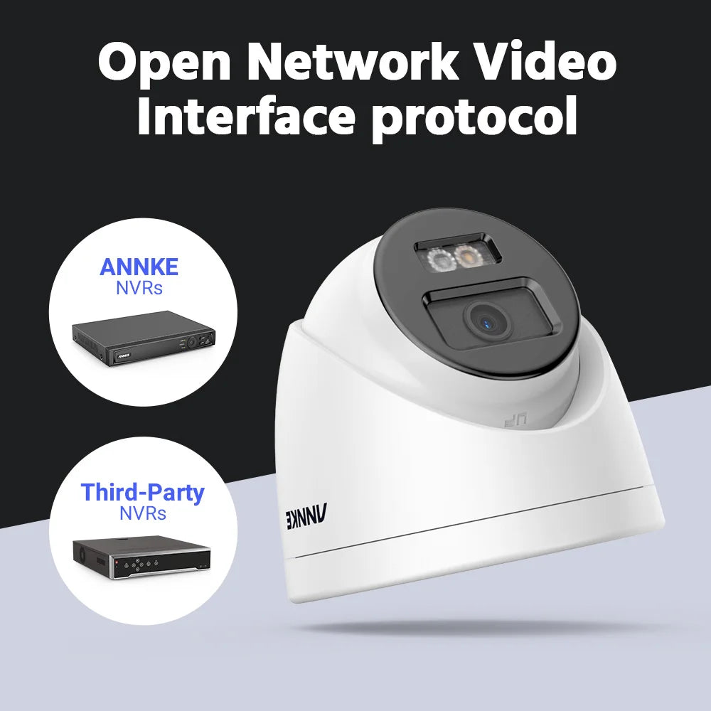 Varnostna kamera ANNKE 12 MP 6K PoE | Dvojna svetloba, zaznavanje z umetno inteligenco, zvok, IP67