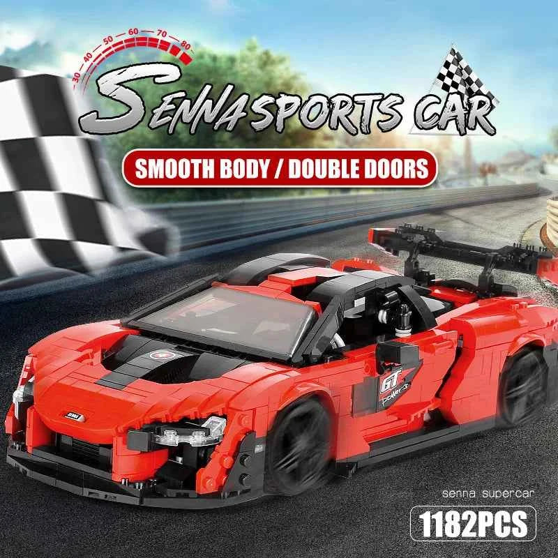 Mould King 10007 Red Sport Racing Car - Limetastore
