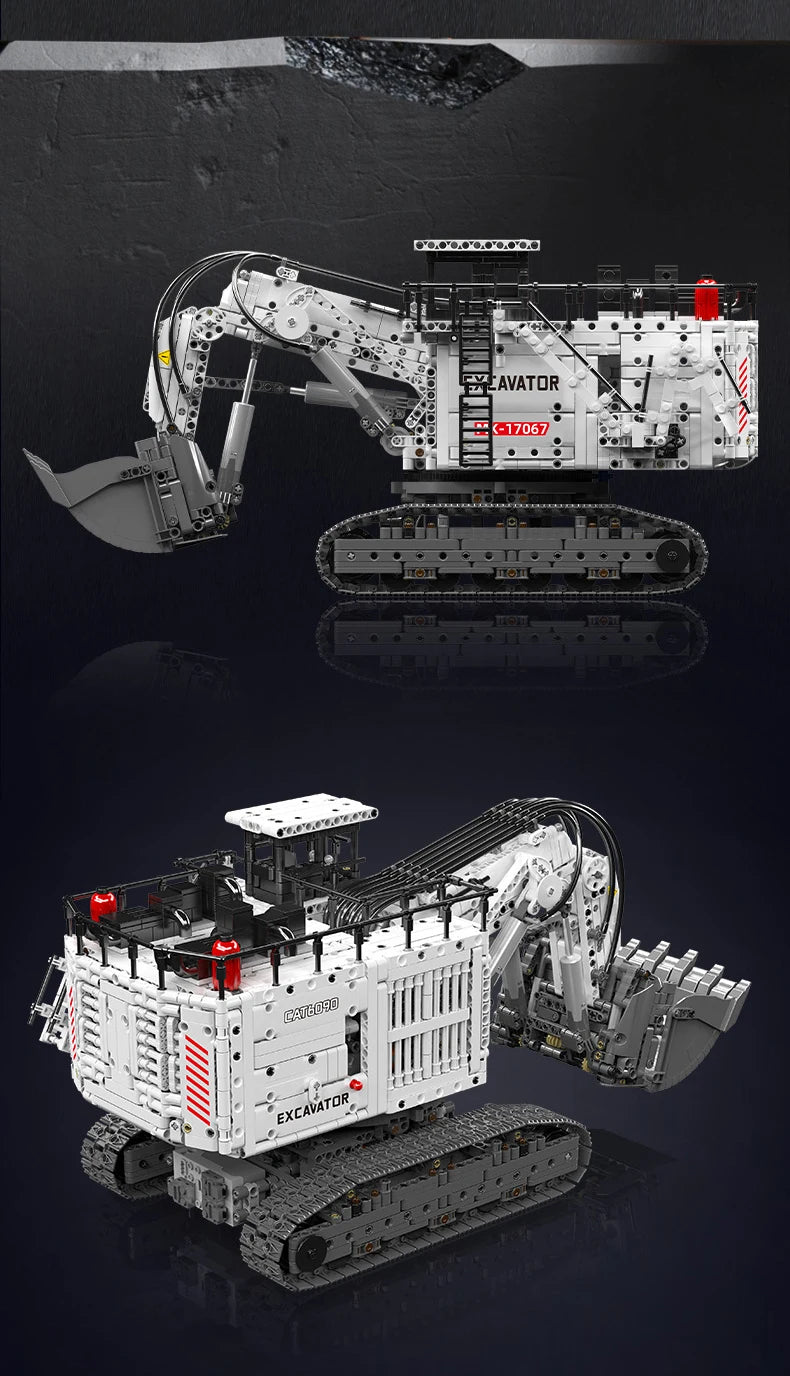 Mould King 17067 RC Excavator – Motorized 6060 Engineering Truck Building Block Set for Kids & Collectors - Limetastore