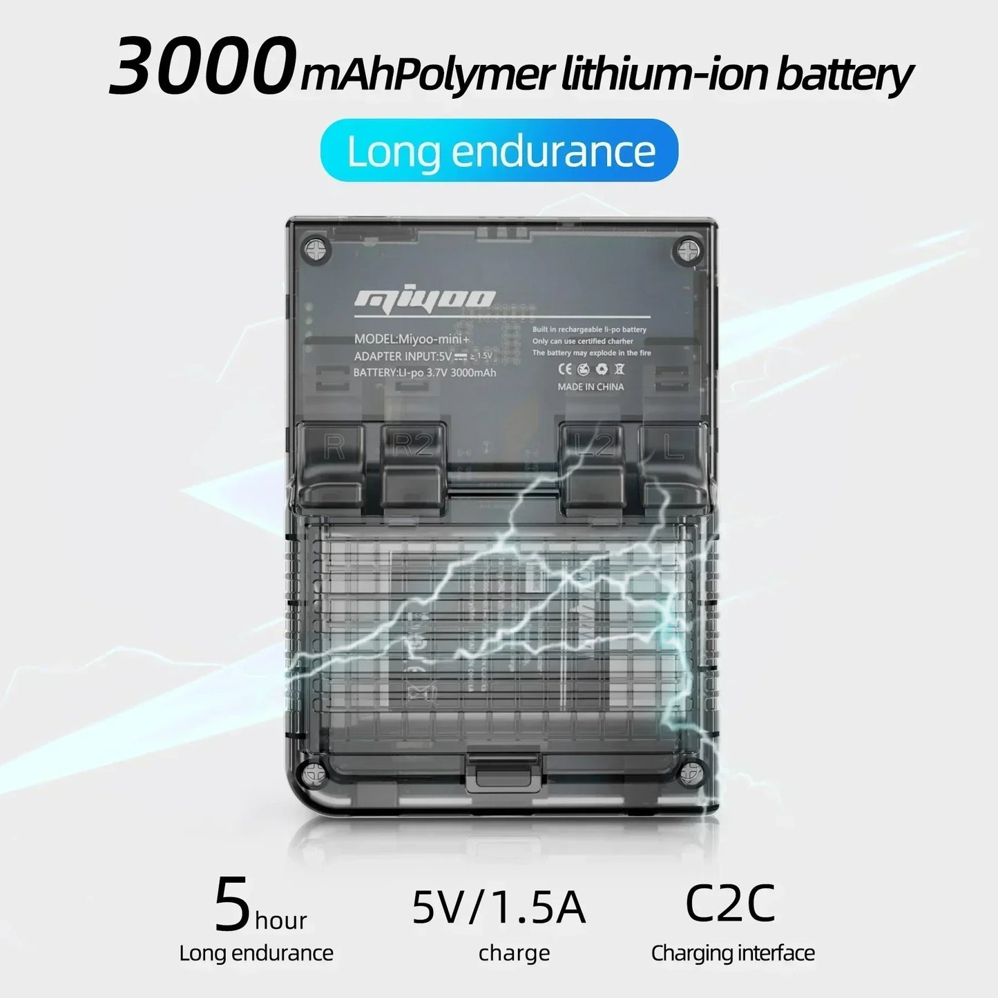 AMPOWN Miyoo Mini Plus Consoles Handheld Game Players 3.5'' IPS Portable Retro Video Game Linux System 3000mAh Wireless Emulator - Limetastore