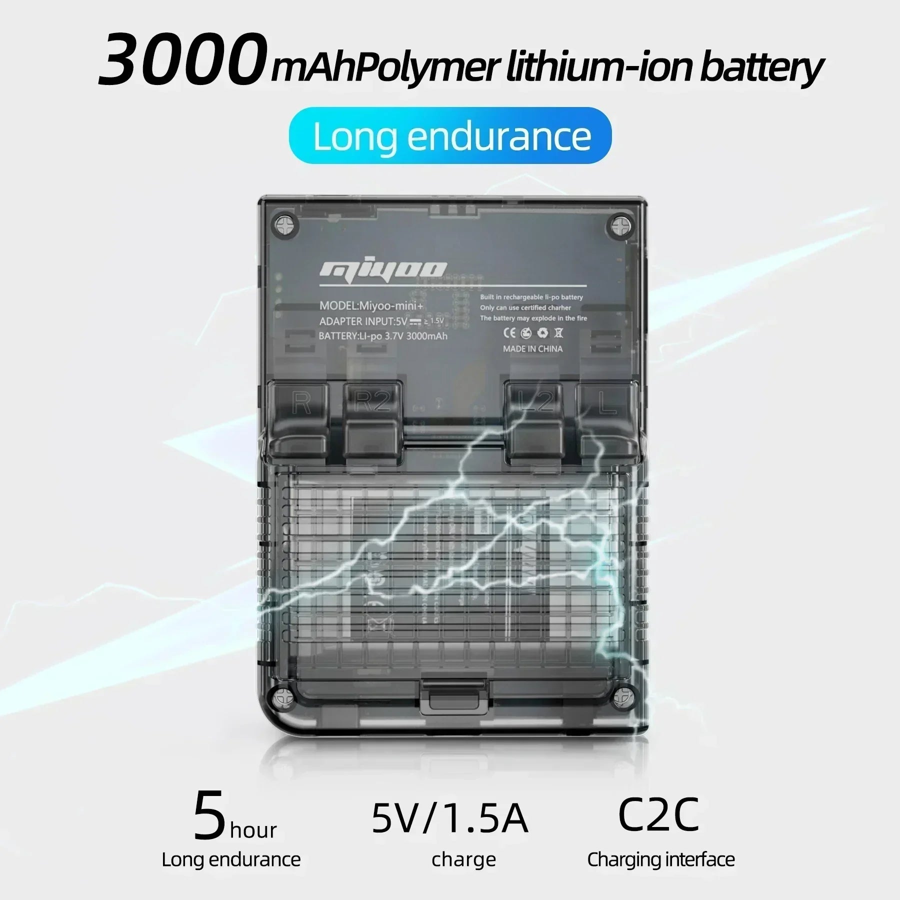 AMPOWN Miyoo Mini Plus Consoles Handheld Game Players 3.5'' IPS Portable Retro Video Game Linux System 3000mAh Wireless Emulator - Limetastore