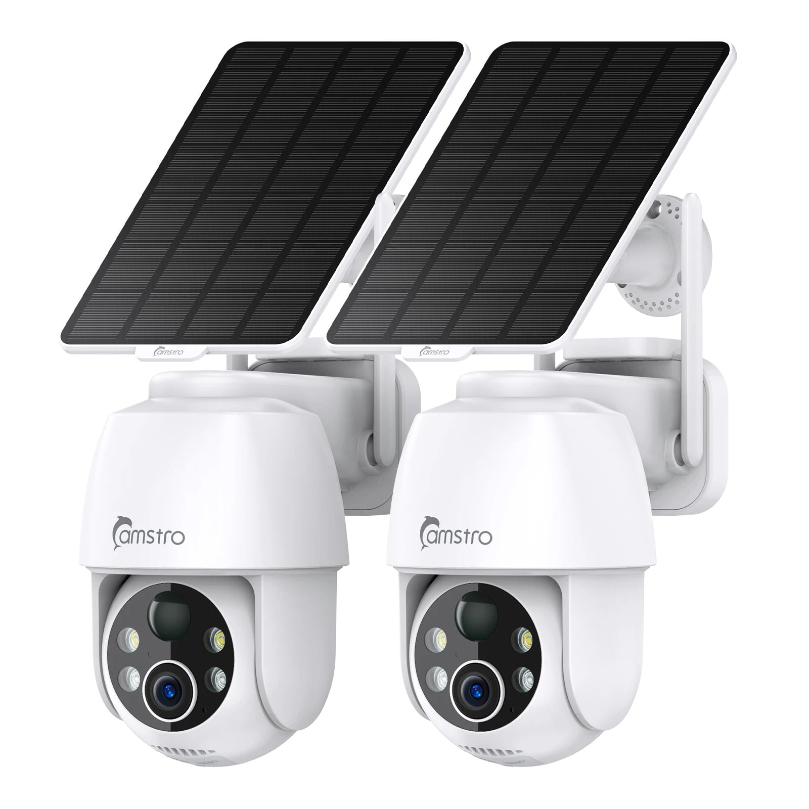 Sončna kamera Camstro 2K PTZ | Barvni nočni vid, 4-kratna optična povečava, dvosmerni zvok, 2,4 G WiFi