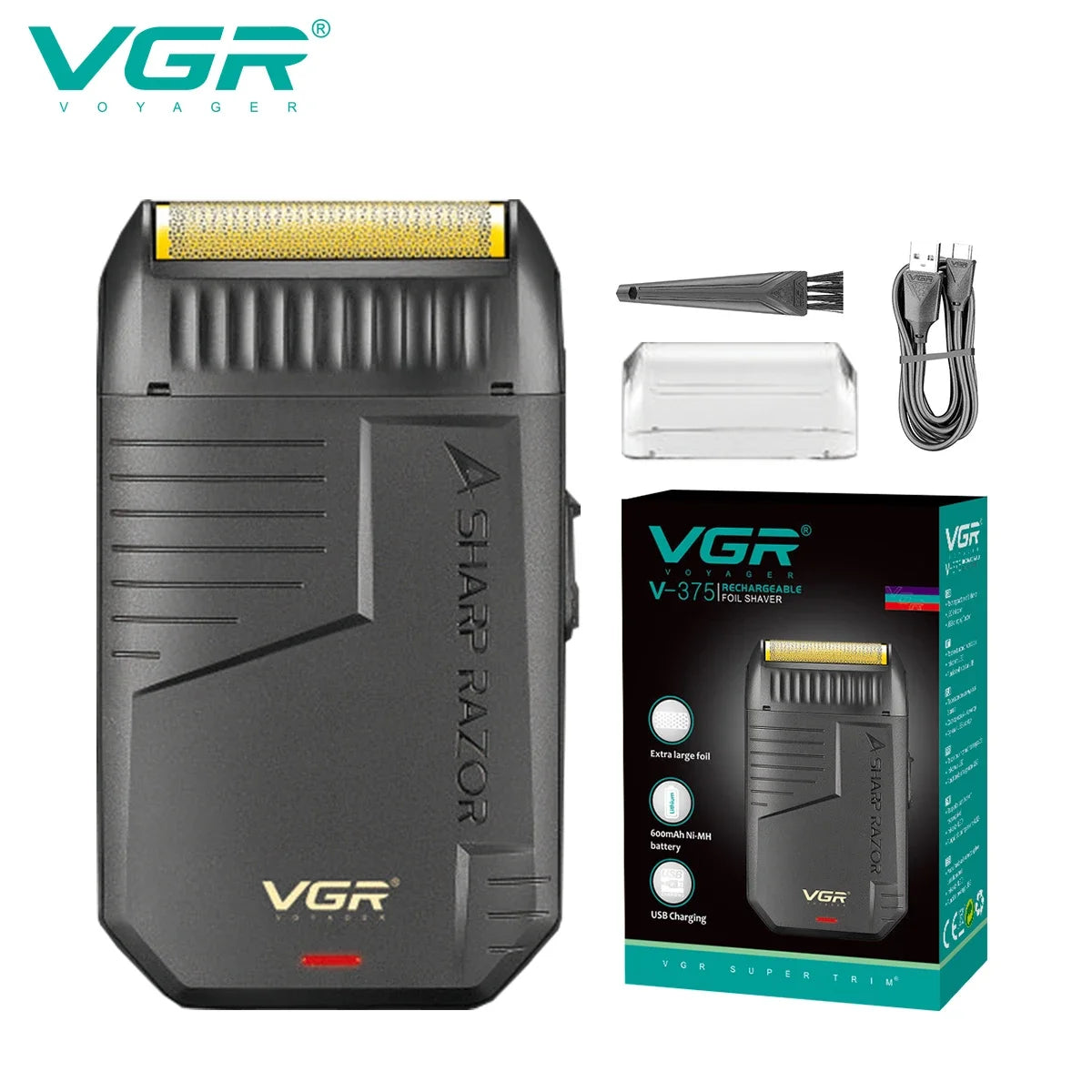 VGR V-375 Profesionalni brivnik z mrežico – recipročni električni brivnik
