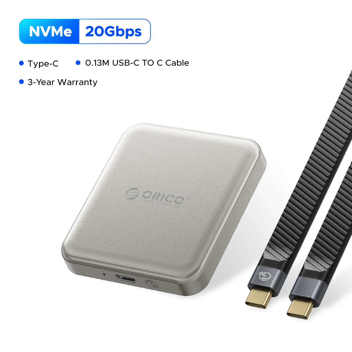 ORICO magnetni prenosni SSD USB3.2 20Gbps podpira snemanje videoposnetkov 4K ProRes za zunanji SSD disk serije iPhone 15 Pro