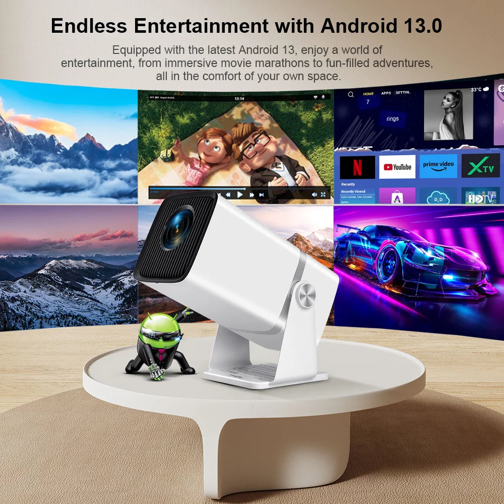 ThundeaL TD80W Native 1080P Full HD Mini Smart Projector — 4K Supported, Android