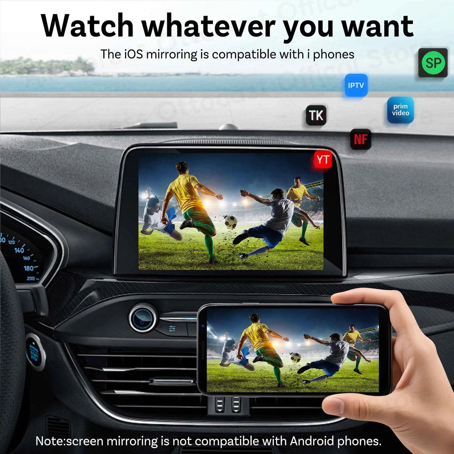 OTTOCAST 3‑in‑1 Mini Air Dongle Wireless CarPlay Adapter