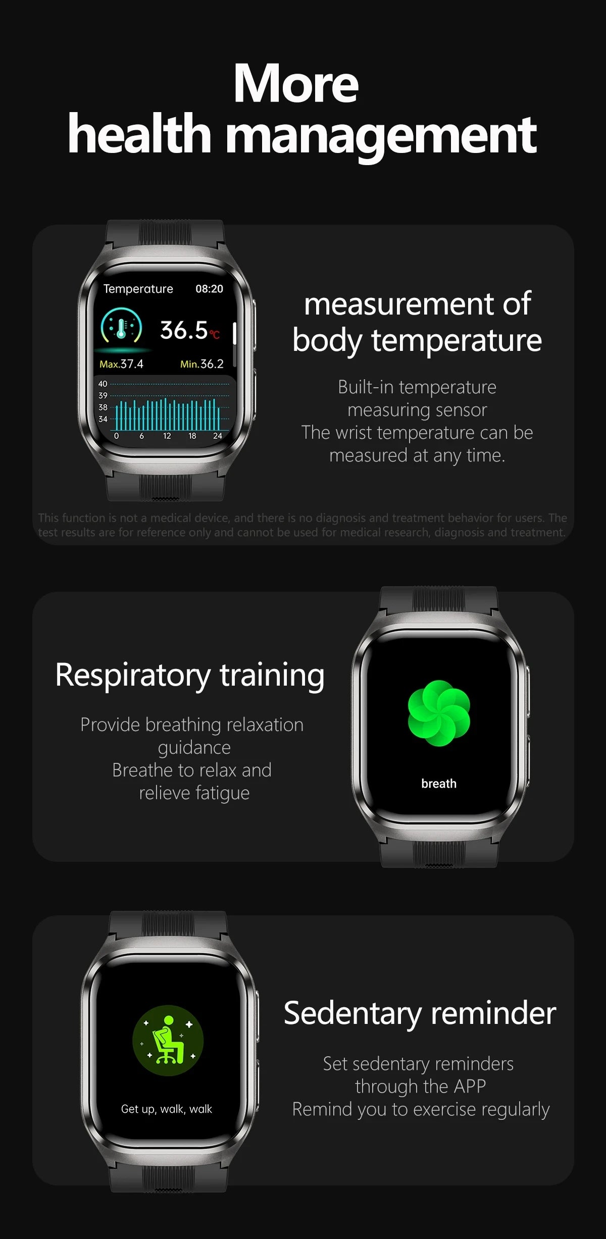 2026 New Air Pump+Air Bag Precise Blood Pressure Health SmartWatch Blood lipids Uric Acid ECG NFC BT Call Smartwatch Men Women - Limetastore