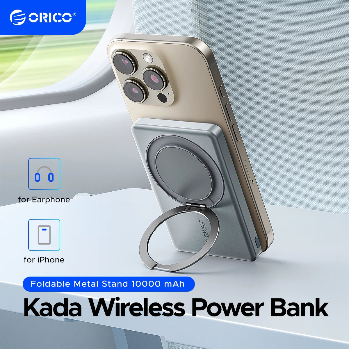 ORICO Kada Magnetic Power Bank – 5000 mAh / 10000 mAh PD22.5W brezžična zunanja baterija