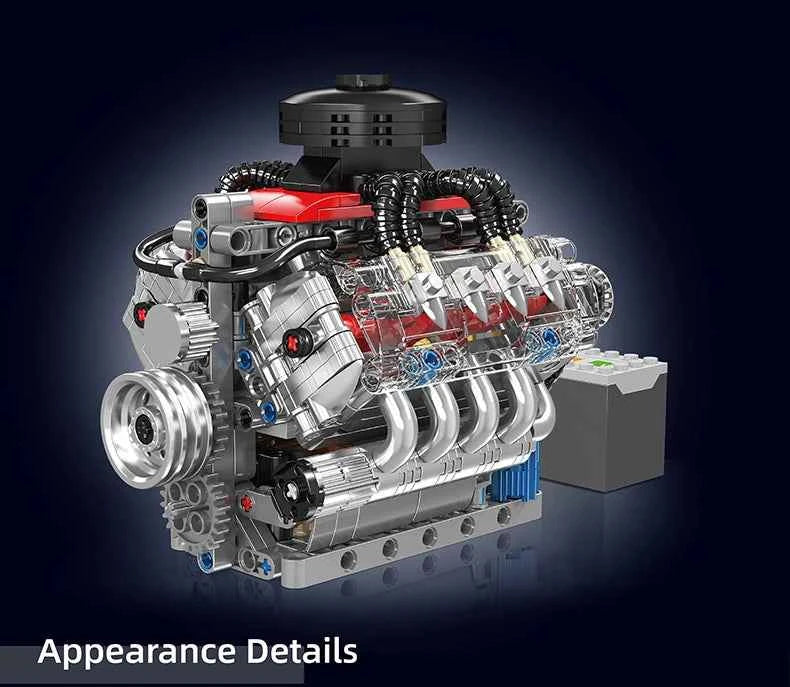 Mould King 10171 Motorized Technical Car – LSX454 V8 Engine Building Block Model for Kids & Collectors - Limetastore