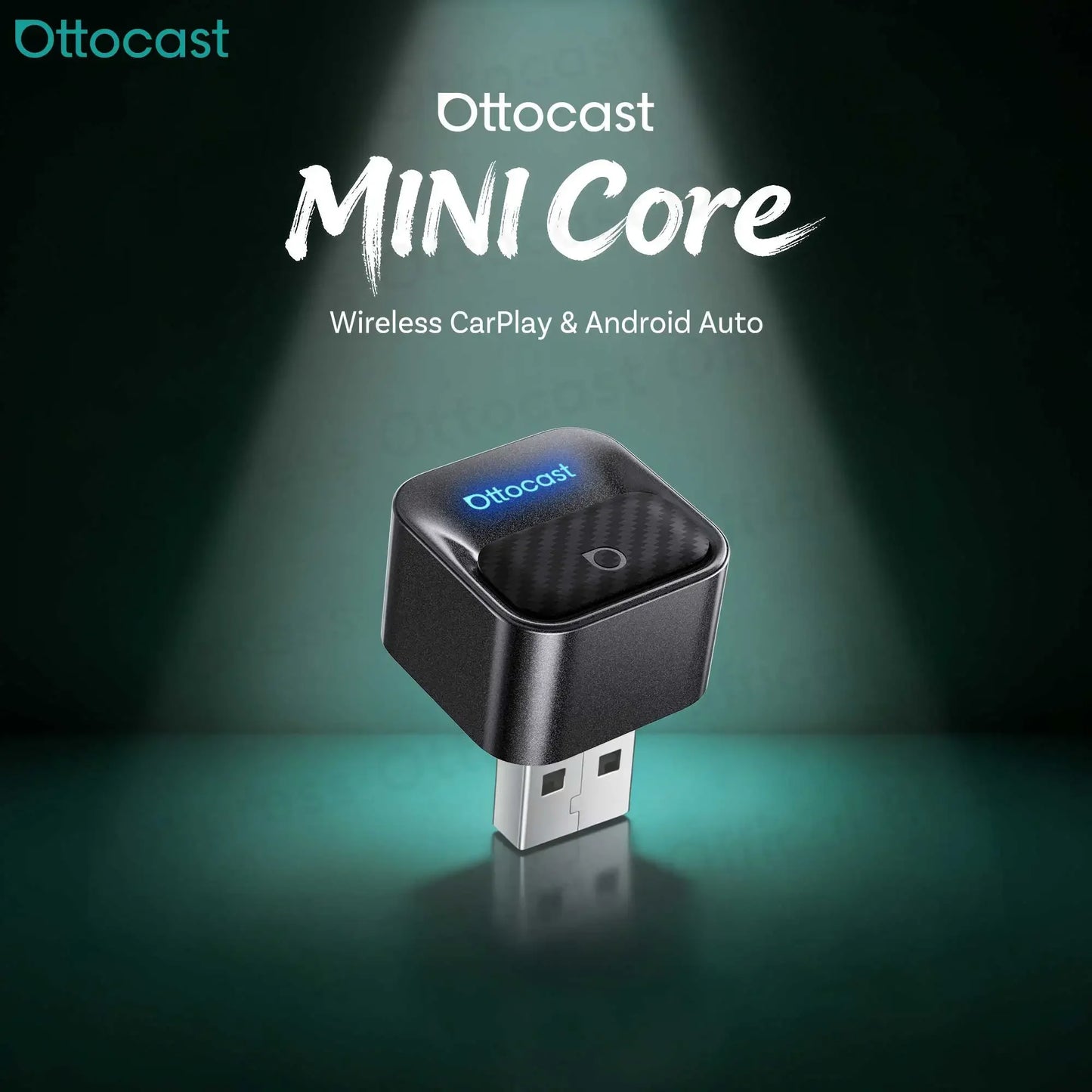 Brezžični adapter OTTOCAST Mini Core za CarPlay in Android Auto