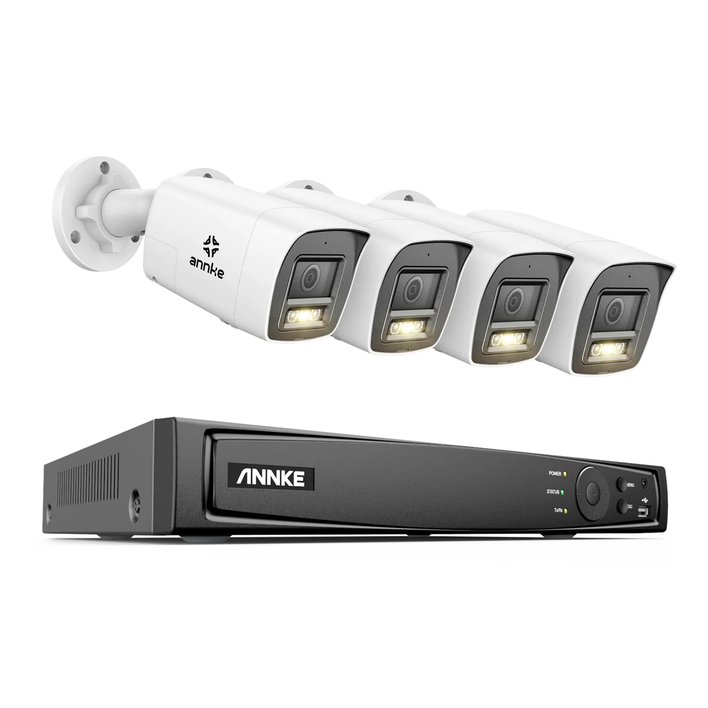 ANNKE 4K 8MP PoE CCTV sistem | 8-kanalni NVR, dvosmerni zvok, zaznavanje ljudi in vozil, 4 mm leča