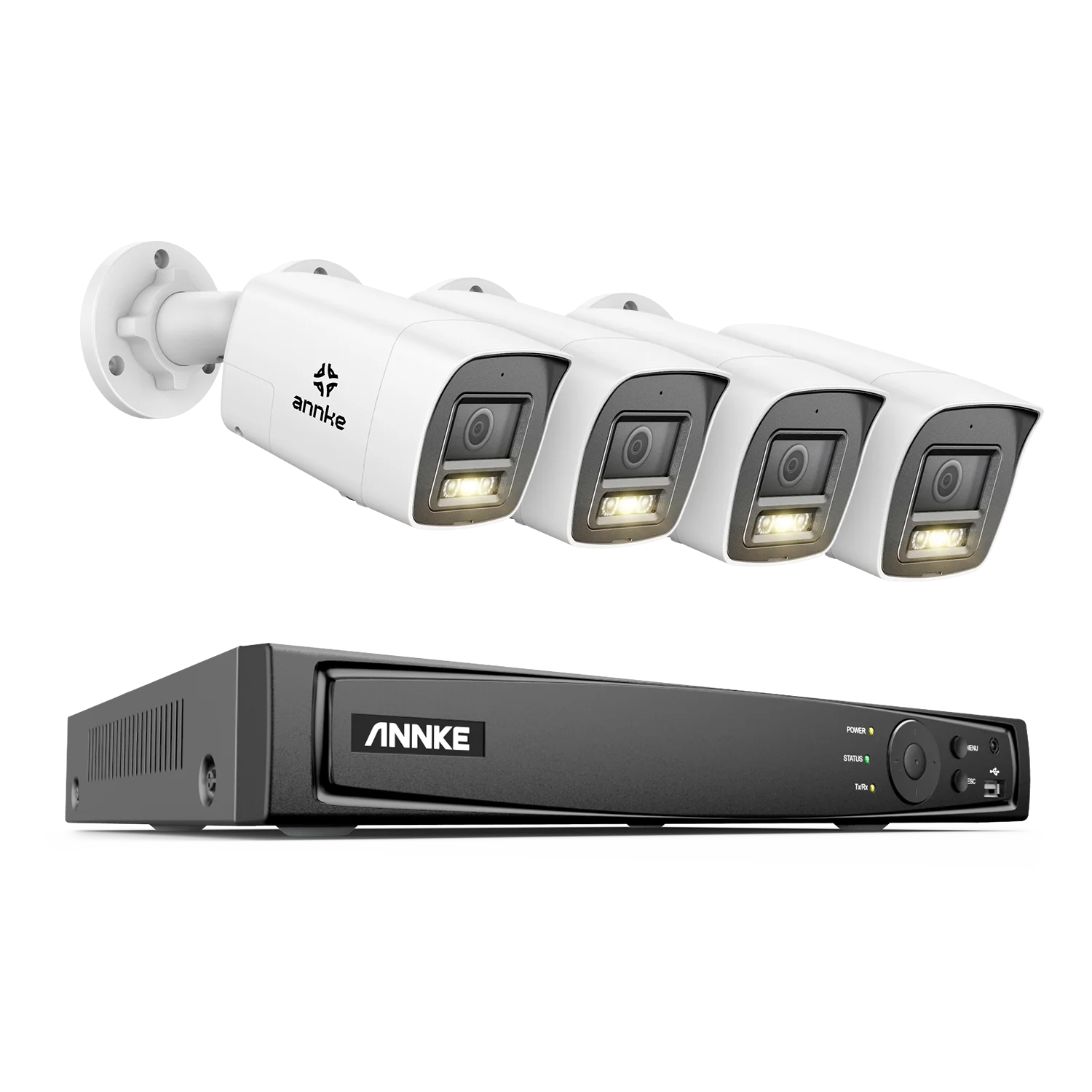 ANNKE 4K 8MP PoE CCTV sistem | 8-kanalni NVR, dvosmerni zvok, zaznavanje ljudi in vozil, 4 mm leča