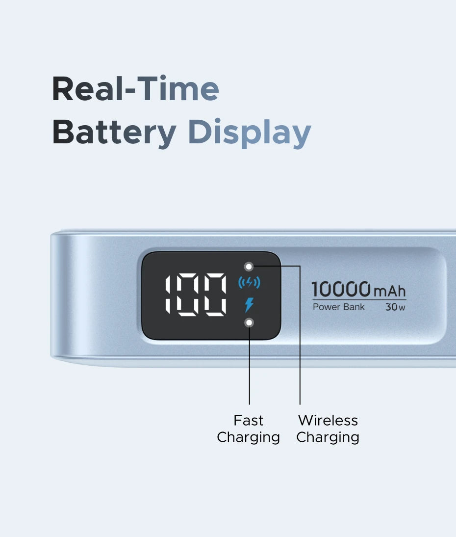 UGREEN Qi2.2 25W magnetni prenosni polnilec – 10000 mAh zunanja baterija za hitro polnjenje