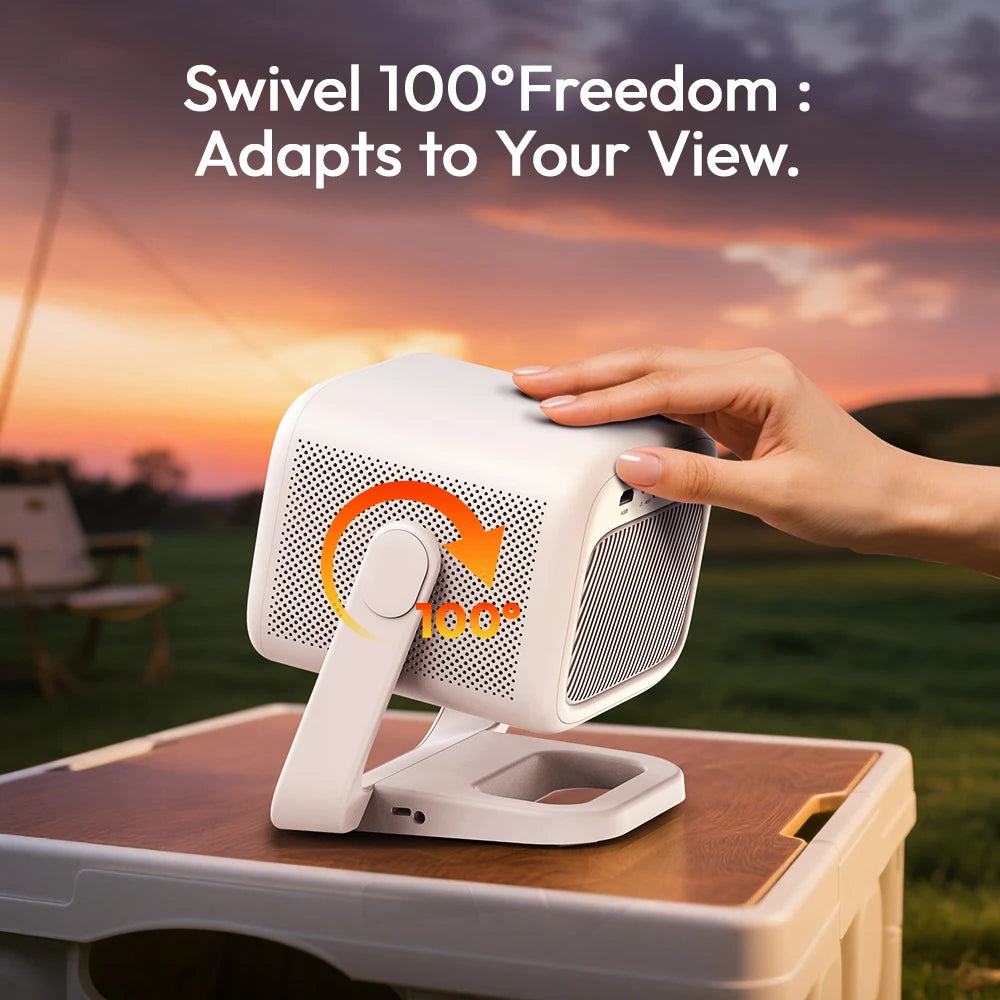 BYINTEK U90 Smart Portable DLP Projector – 700 ANSI Lumens, Android 11, 4K Support