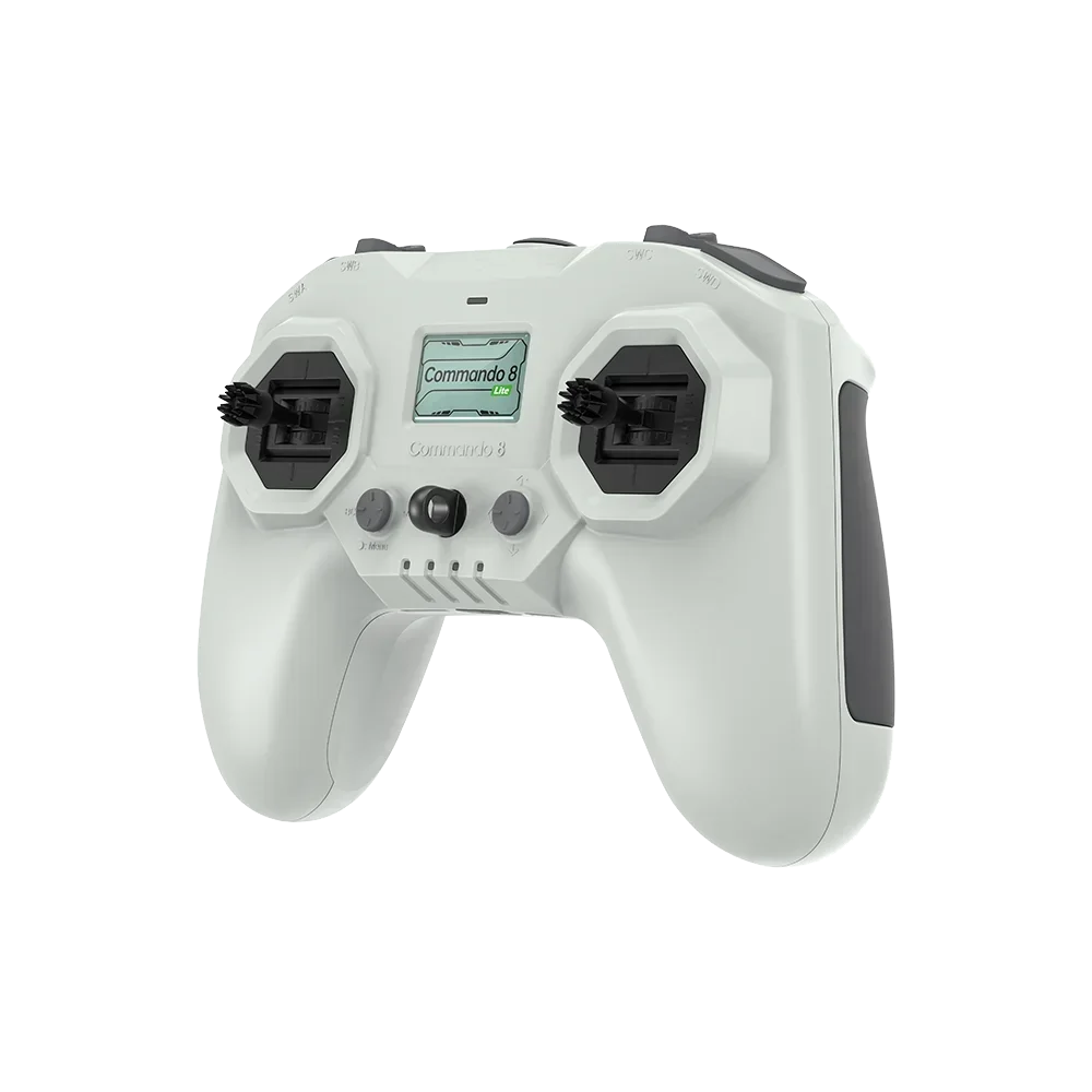 iFlight Commando 8 Lite – ExpressLRS 2.4GHz 100mW Radio Transmitter | Built‑In Battery, Ultra‑Light FPV Remote Controller