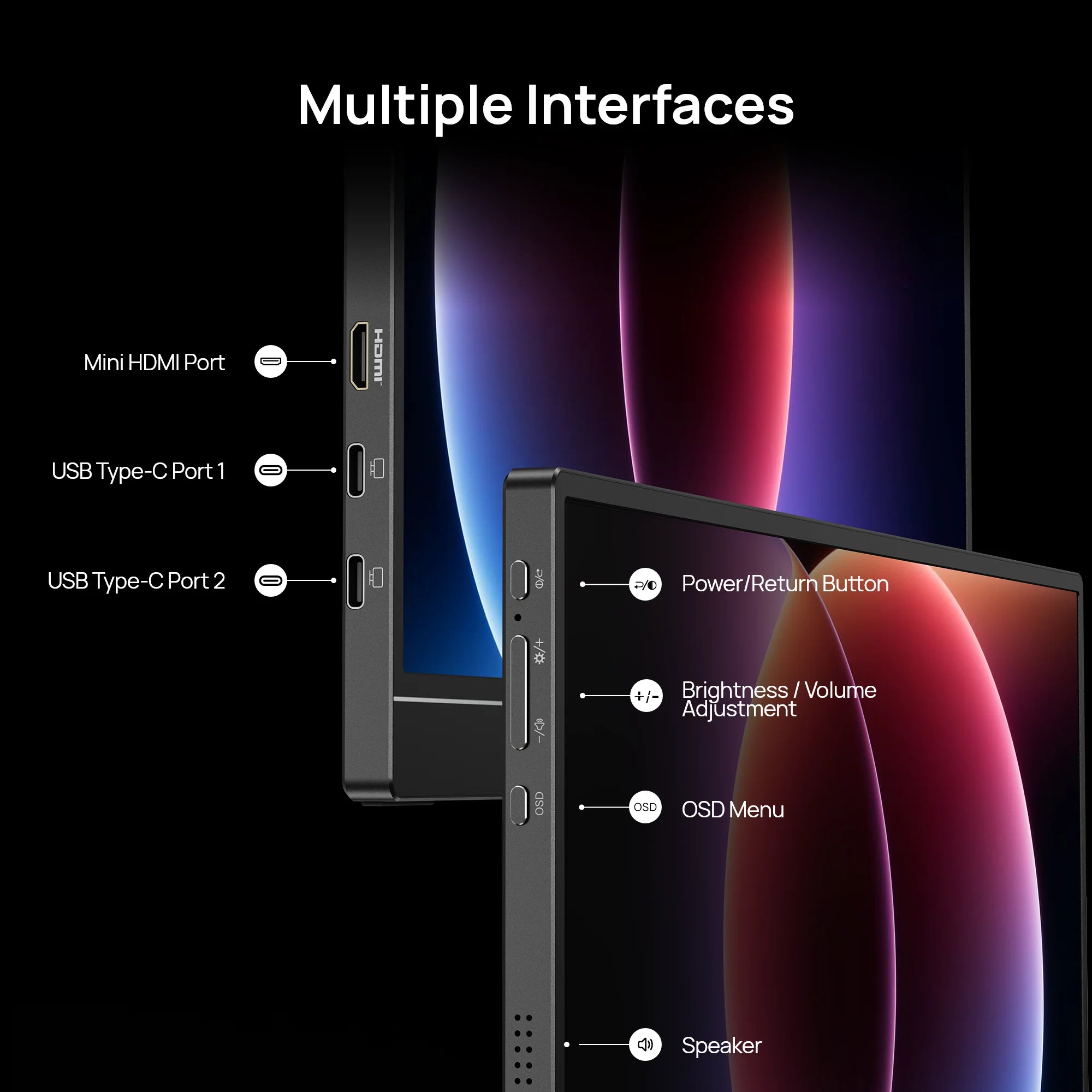 Prenosni igralni monitor ARZOPA Z1FC 16,1" | 144Hz, 1080P FHD, 100 % sRGB, IPS, USB-C in HDMI