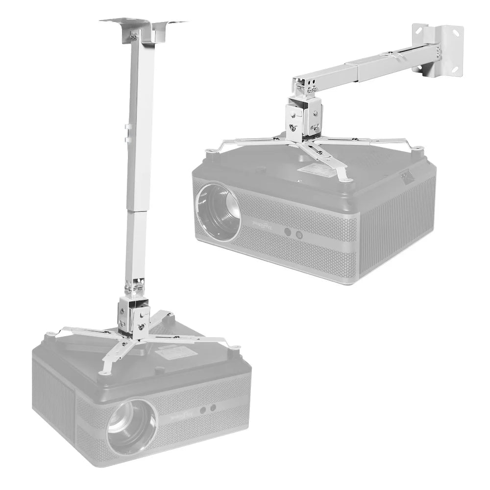 Universal Adjustable Projector Mount – 65cm / 100cm / 120cm Telescopic Ceiling & Wall Hanger for ThundeaL