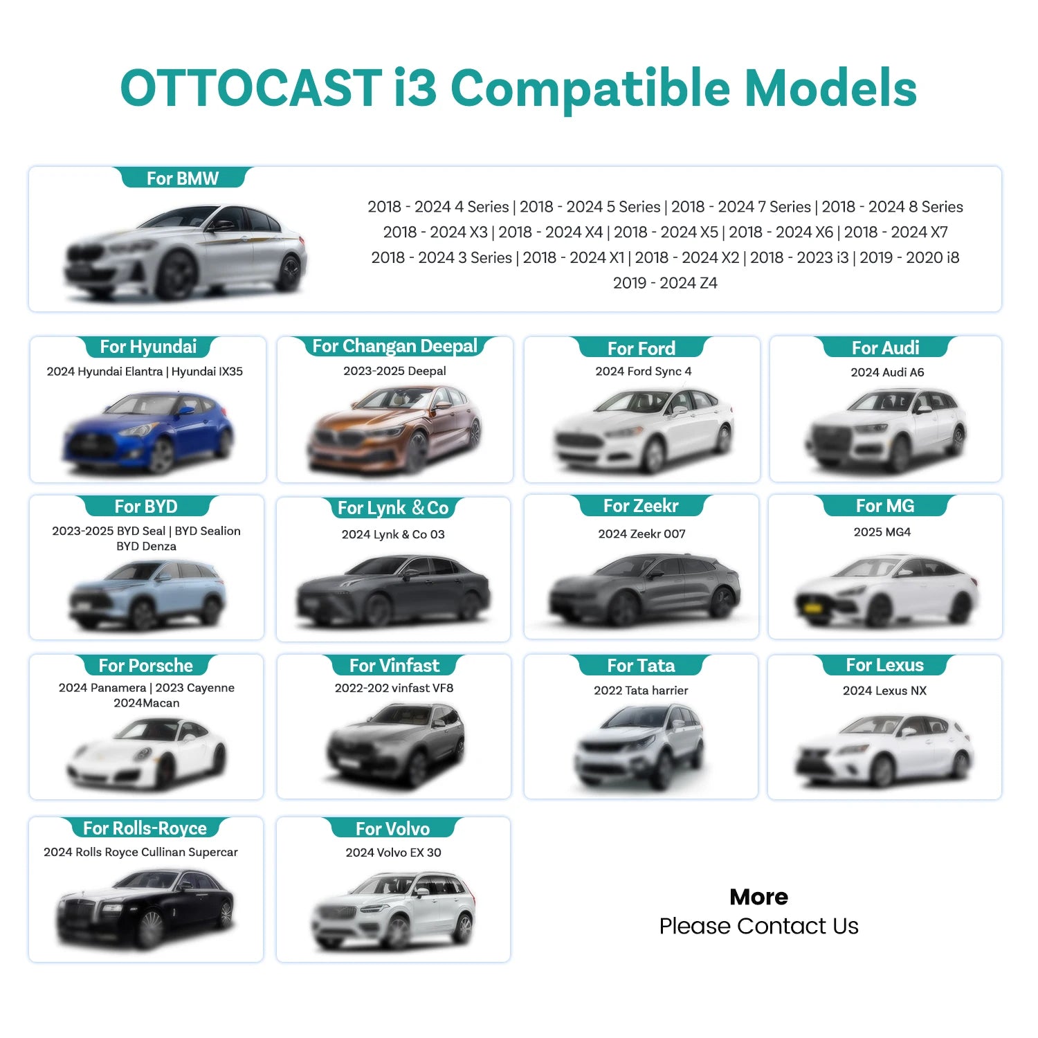 OTTOAIBOX i3 Android 13 Wireless CarPlay TV Box for BMW