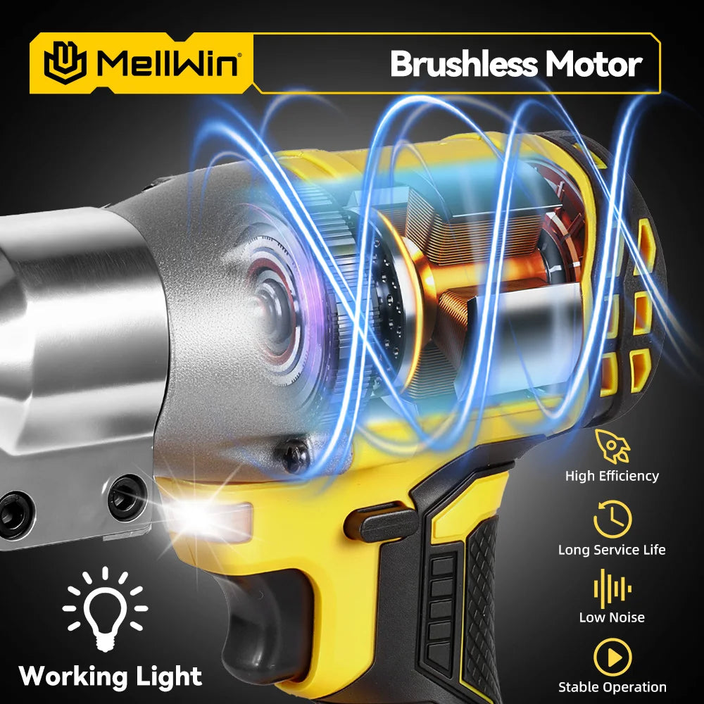 MELLWIN Brushless Electric Scissors Cordless Electric iron sheet shears Metal Sheet Cutter Shears Tool For Makita 18VBattery Pin - Limetastore