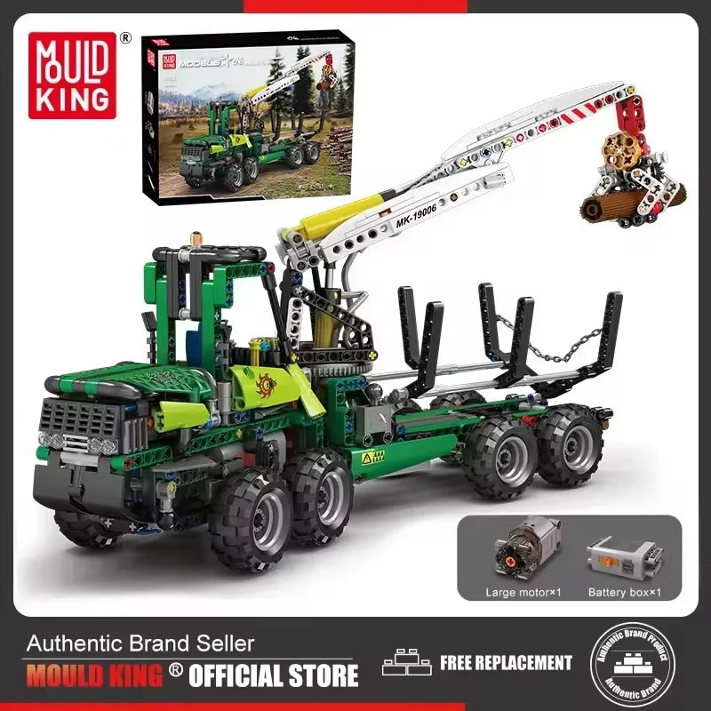 Mould King 19006 APP‑Controlled Pneumatic Forest Machine – Technical Engineering Truck MOC‑32456 Building Block Set for Kids & Collectors - Limetastore