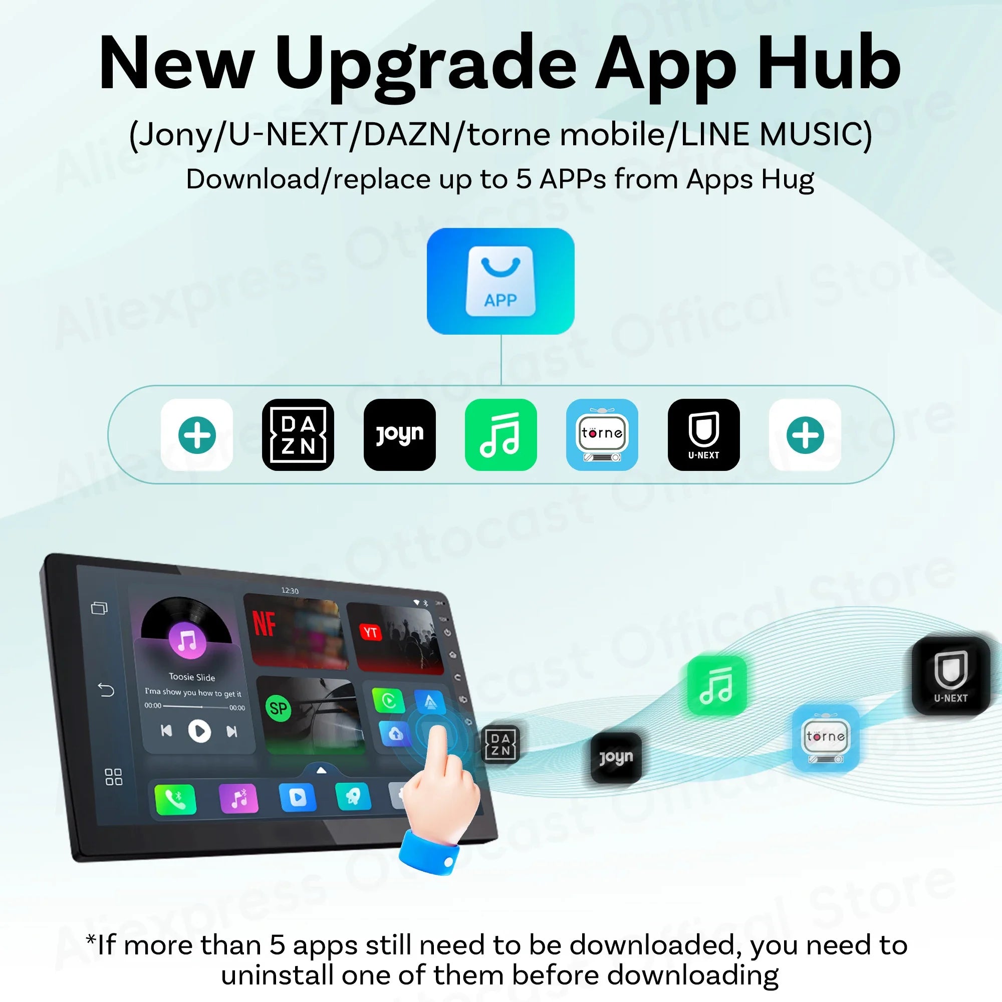 Brezžični video adapter OTTOCAST Play2Video Ultra CarPlay