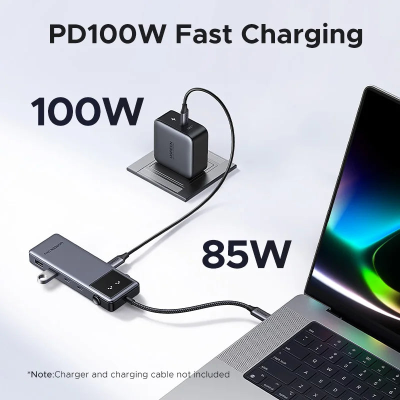 UGREEN Uno 6‑in‑1 USB‑C Hub with 4K60Hz HDMI, 10Gbps USB 3.2, PD100W