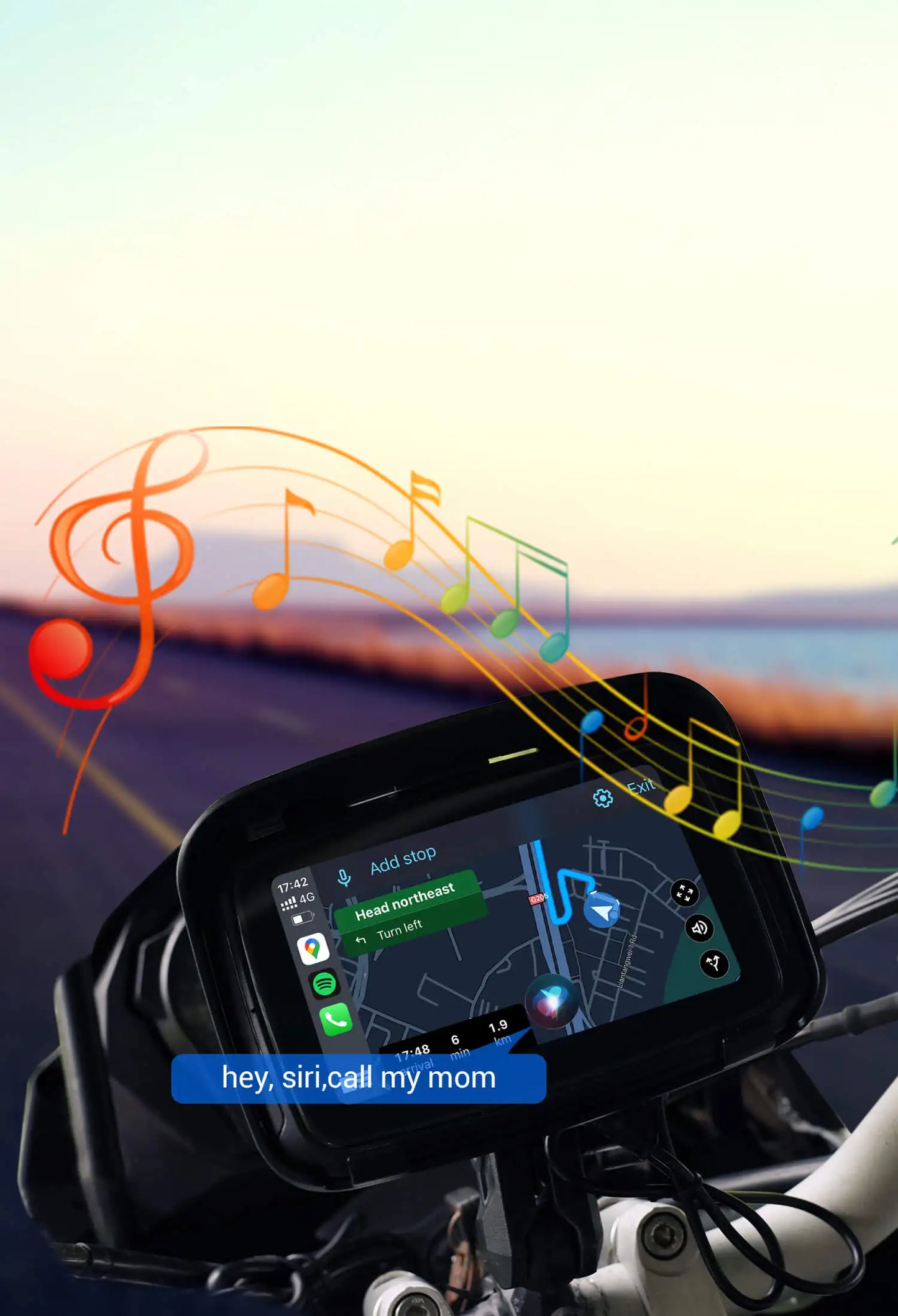 OTTOCAST Lite C5 Motoristični brezžični CarPlay GPS-zaslon