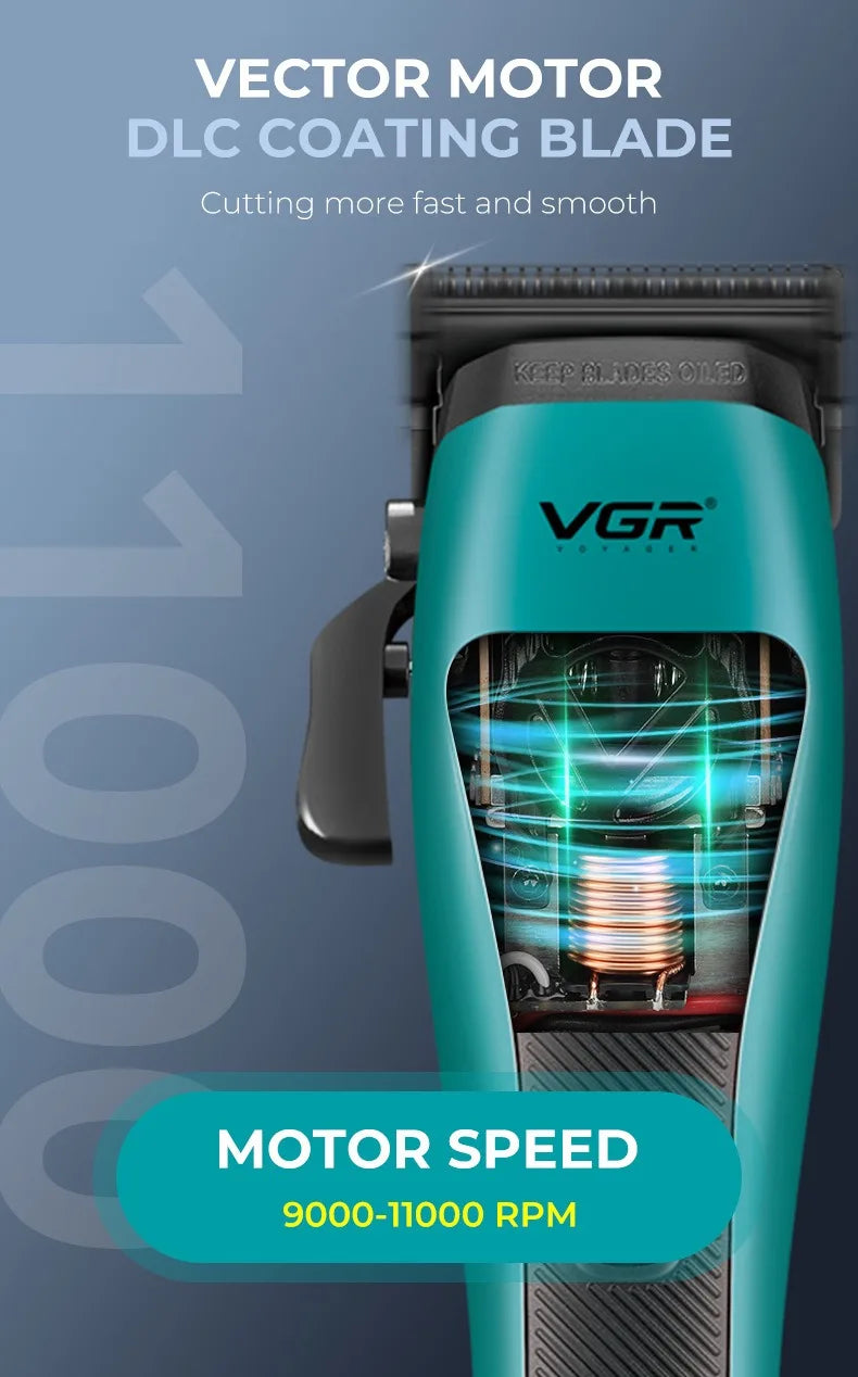 VGR V-035C Profesionalni strižnik las – Vektorski motor 11.000 RPM