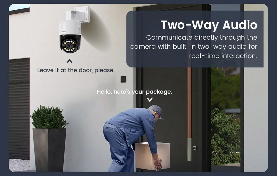 ZOSI 8MP PTZ PoE Security Camera System – 4K AI Face/Person/Vehicle Detection