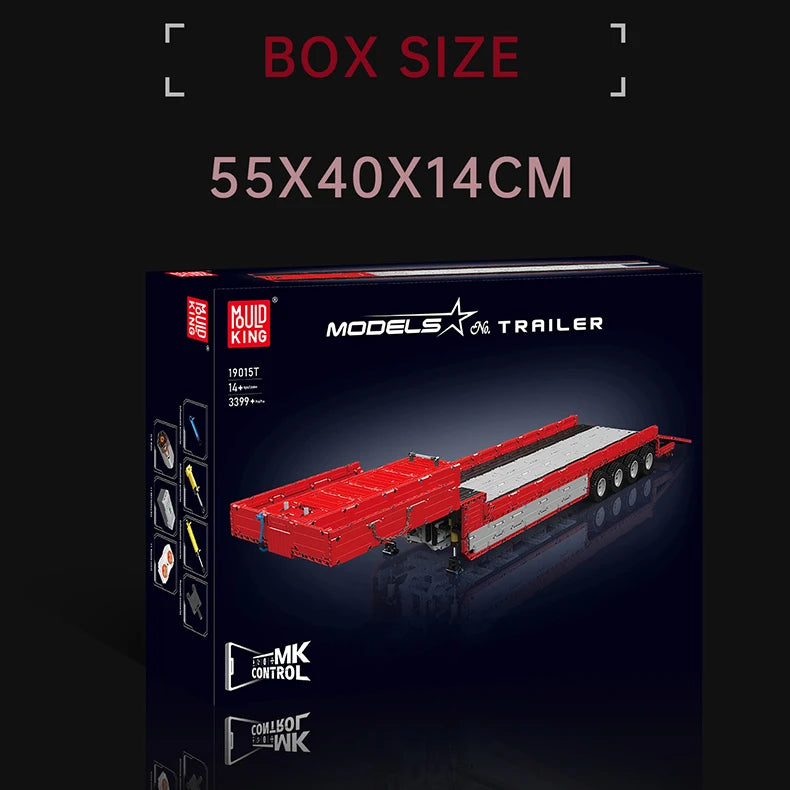 Mould King 19015 / 19015T RC Tractor Truck Building Set | Motorized Technical Semi-Truck Model - Limetastore