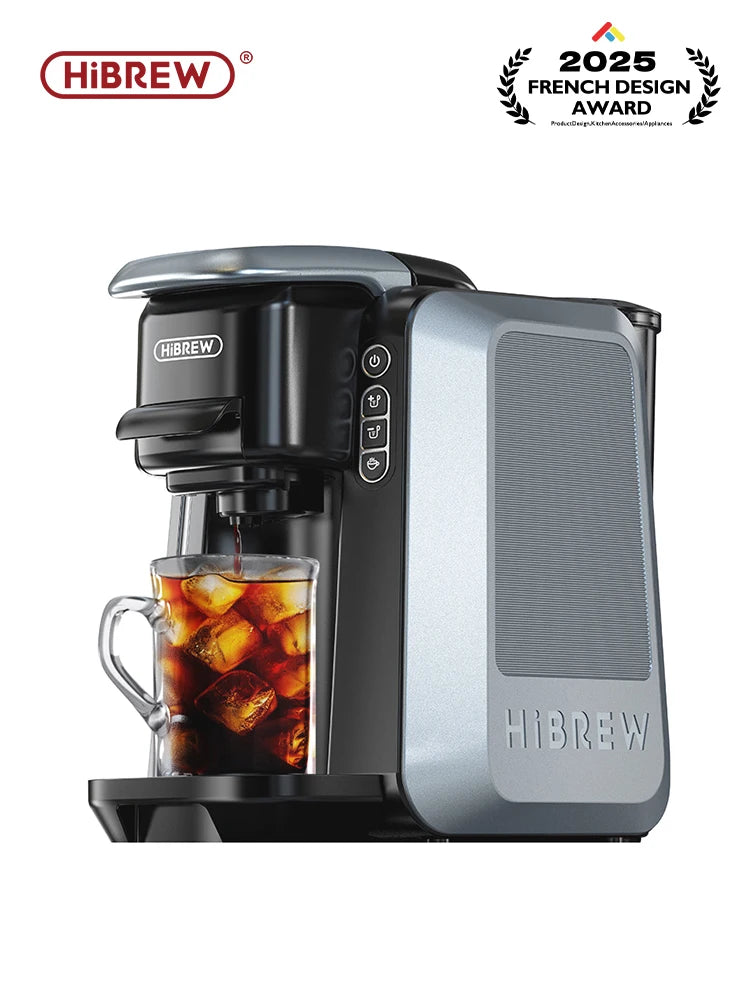 HiBREW H6 – Kavni aparat z več kapsulami 6 v 1 | Espresso kavni aparat na toplo in hladno 20 Barov