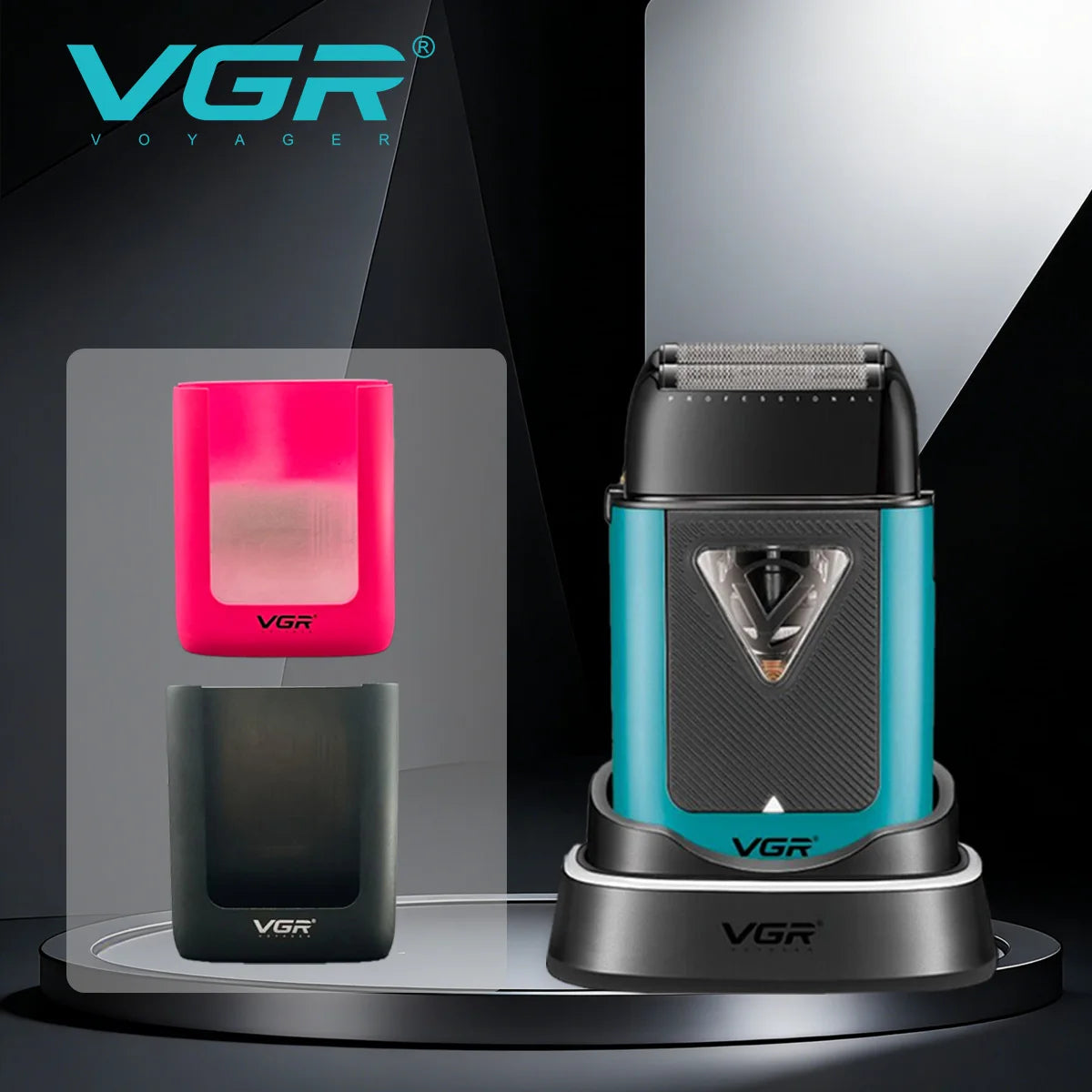 VGR V-035S Professional Foil Shaver – Vector Motor, 200-Min Runtime, IPX6 Waterproof