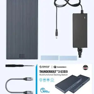 ORICO Thunderbolt 3 M.2 NVMe/NGFF ohišje za SSD priklopno postajo s 40Gbps USB‑C povezavo