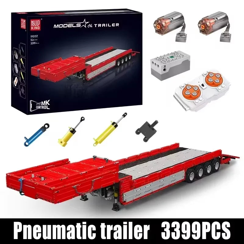 Mould King 19015 / 19015T RC Tractor Truck Building Set | Motorized Technical Semi-Truck Model - Limetastore