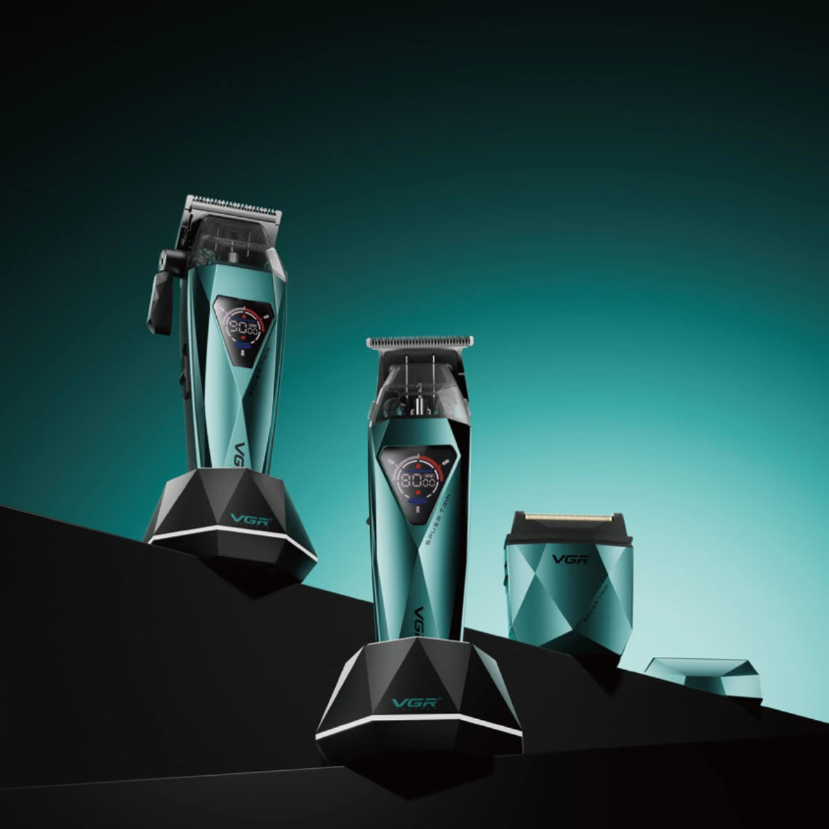 VGR Trimmer Electric Shaver Adjustable Hair Cutting Machine Cordless Clipper Barber Mini Beard Trimmer Trimmer for Men V-877 S3