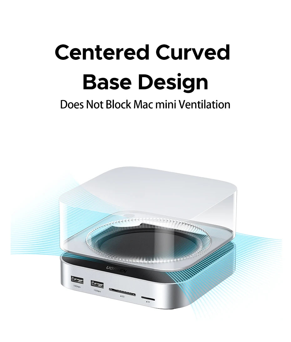 UGREEN USB-C priklopna postaja za Mac Mini M4/M4 Pro z ohišjem za SSD M.2 NVMe