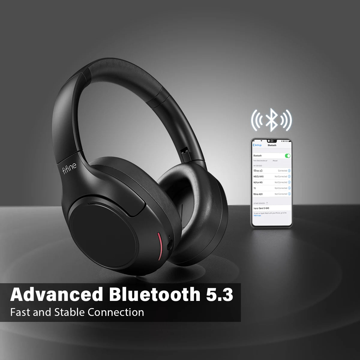 Brezžične slušalke FIFINE X3 Bluetooth – ANC, način prosojnosti, globok bas, 65 ur predvajanja
