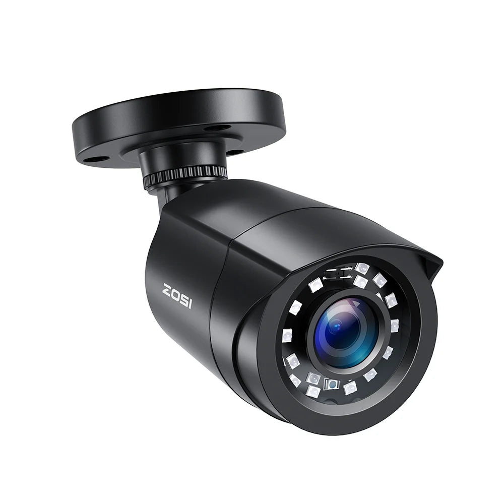 ZOSI 1080p 2MP 4-v-1 varnostna cevna kamera – H.265, IR nočni vid, zunanja in odporna na vremenske vplive