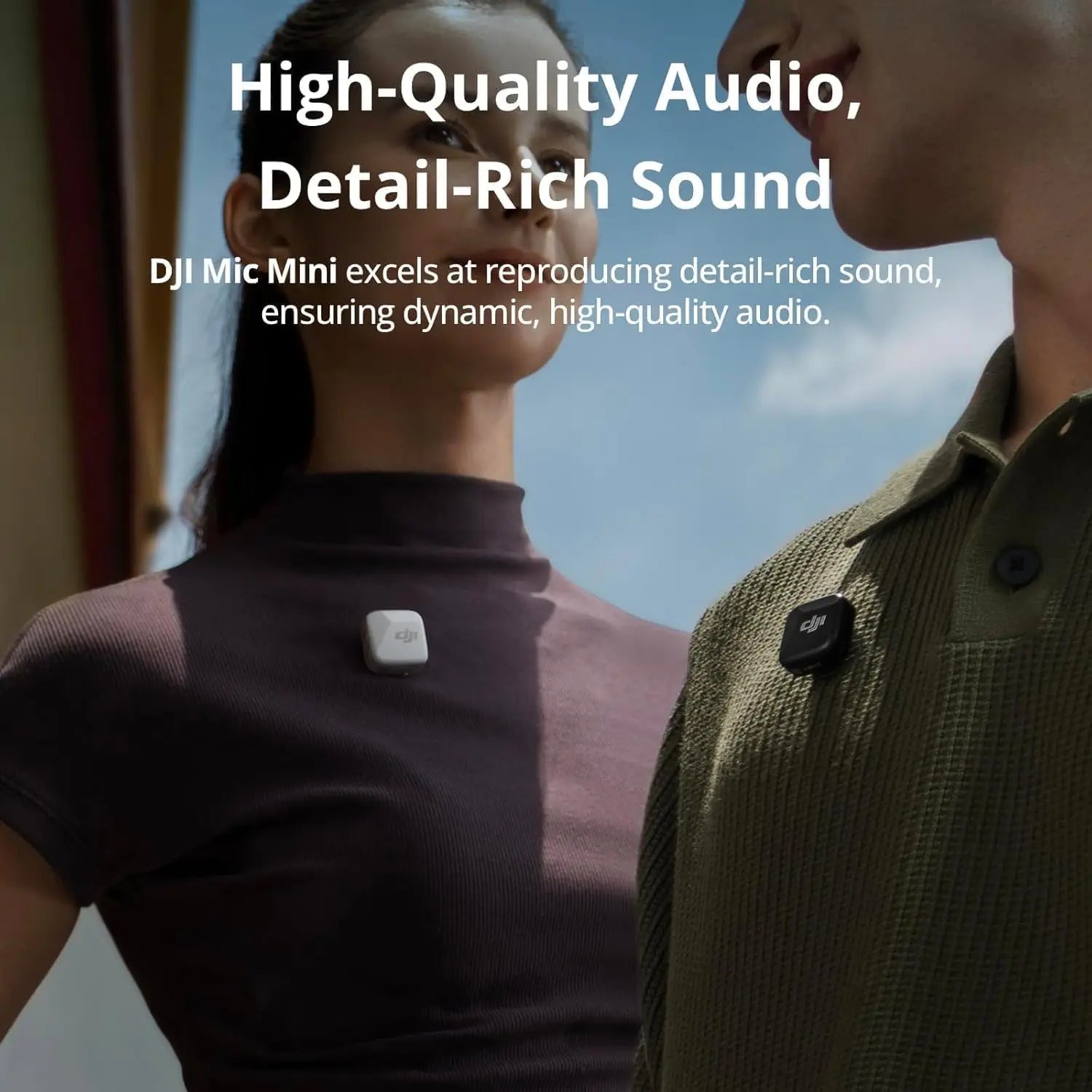 DJI Mic Mini komplet (oddajnik in sprejemnik za telefon) – originalni brezžični avdio komplet DJI