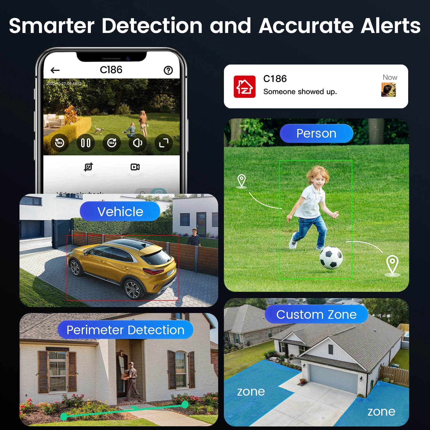 ZOSI 4K WiFi 6 Security Camera System – Aurora Lux True Color Night Vision, 8CH 8MP NVR with 8MP/5MP