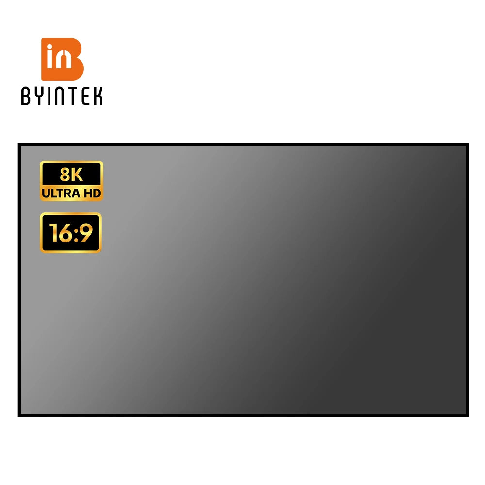 BYINTEK 100" 4K Ambient Light Rejection Projector Screen | Foldable HD Anti-Light