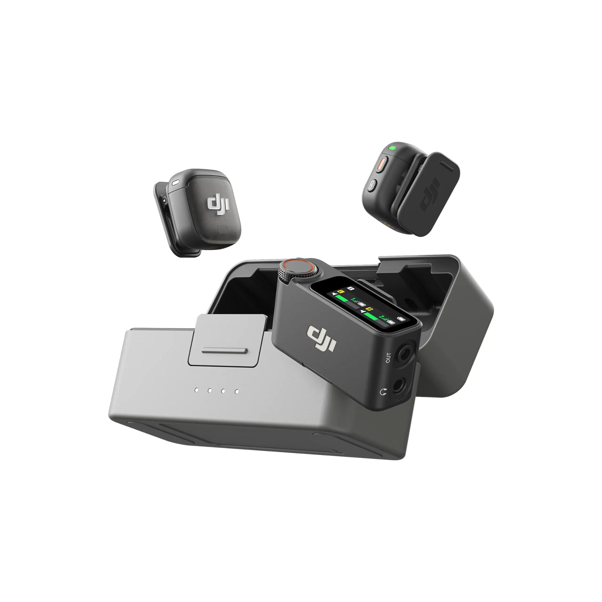 DJI Mic 3 – Sistem brezžičnih lavalier mikrofonov (kompleta 1TX+1RX / 2TX+1RX) s polnilno torbico, prilagodljiv nadzor ojačenja