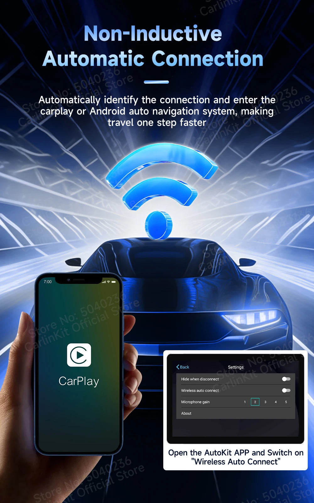 CarlinKit Android 13 SDM660 HDMI brezžični CarPlay AI Box