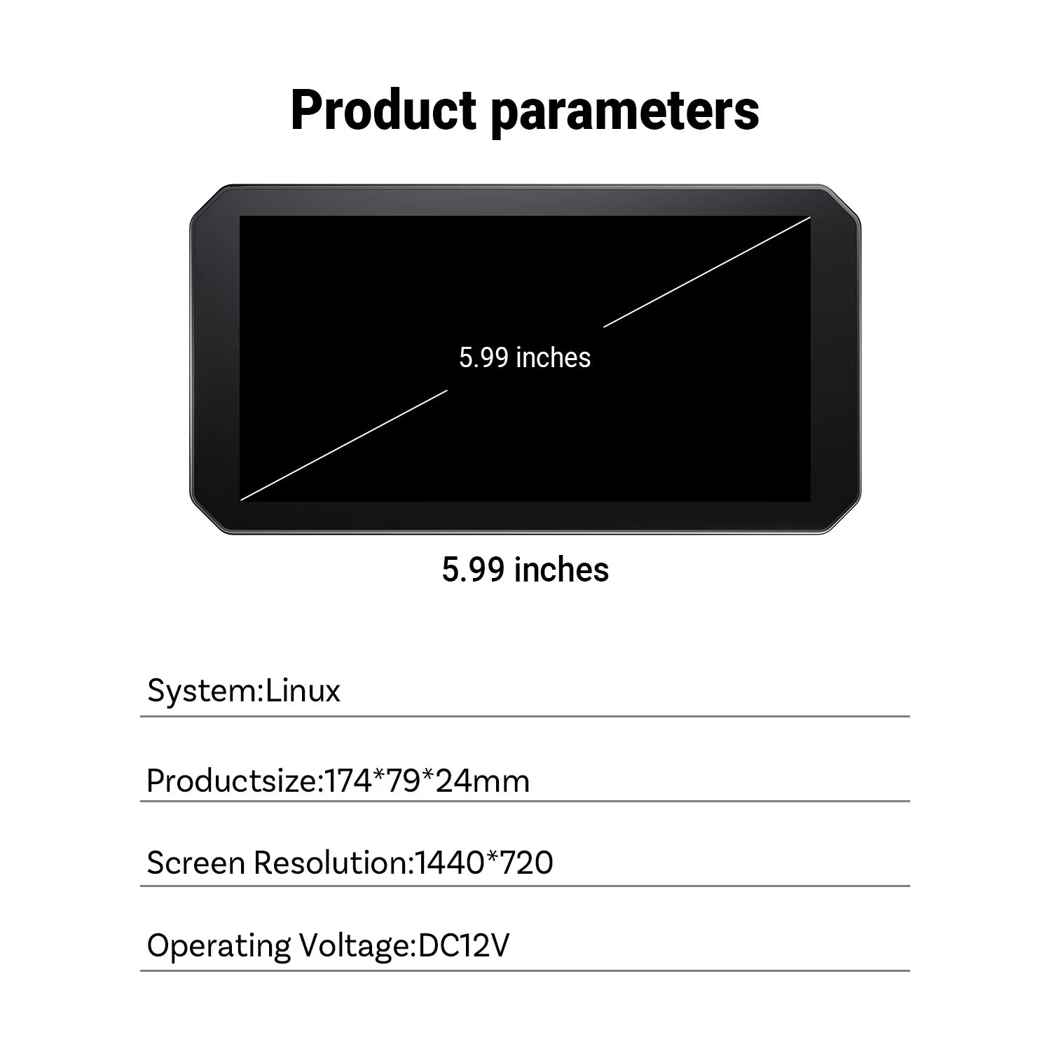OTTOCAST Express C6 6" motoristični brezžični zaslon CarPlay